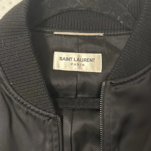 Saint Laurent Silk Bomber Jacket